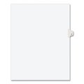 Avery Dennison Individual Dividers, Side Tab J, White, Pk25 01410